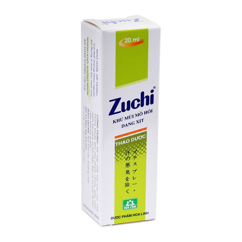 Zuchi xịt khử mùi hôi nách từ thảo dược - chính hãng