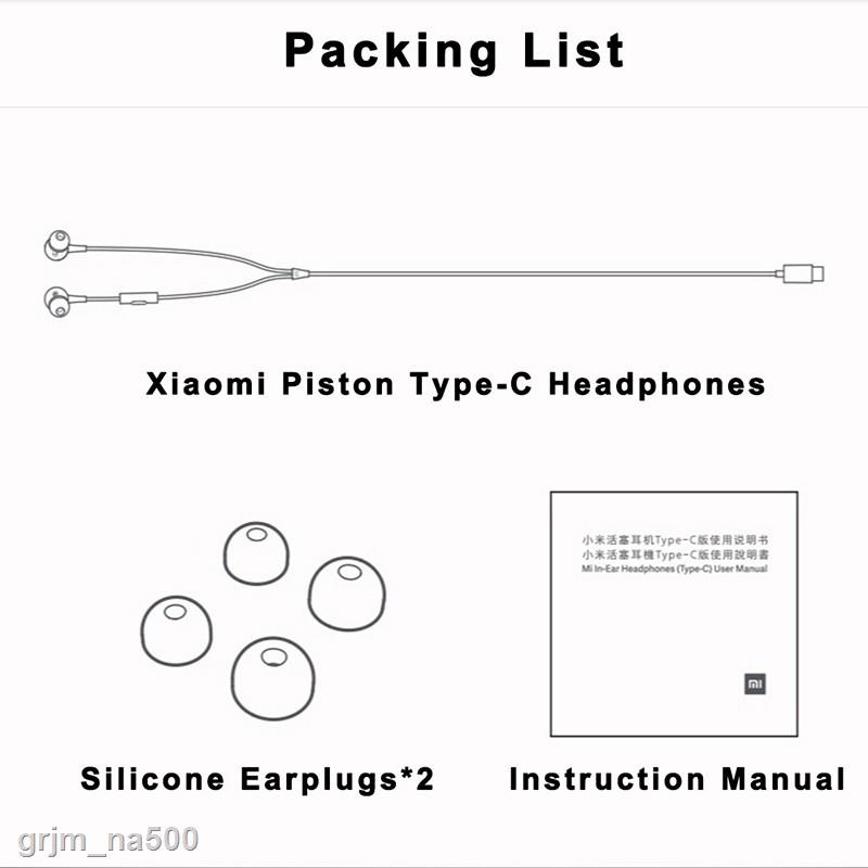 XẢ KHO Tai Nghe Xiaomi Mi Piston 3 Type C Cho Mi 9 Pro 5g 8 Se Lite 6 6x A2 5 5s Plus 4s Mix 2s 3 Max 2 3 Note 2 3