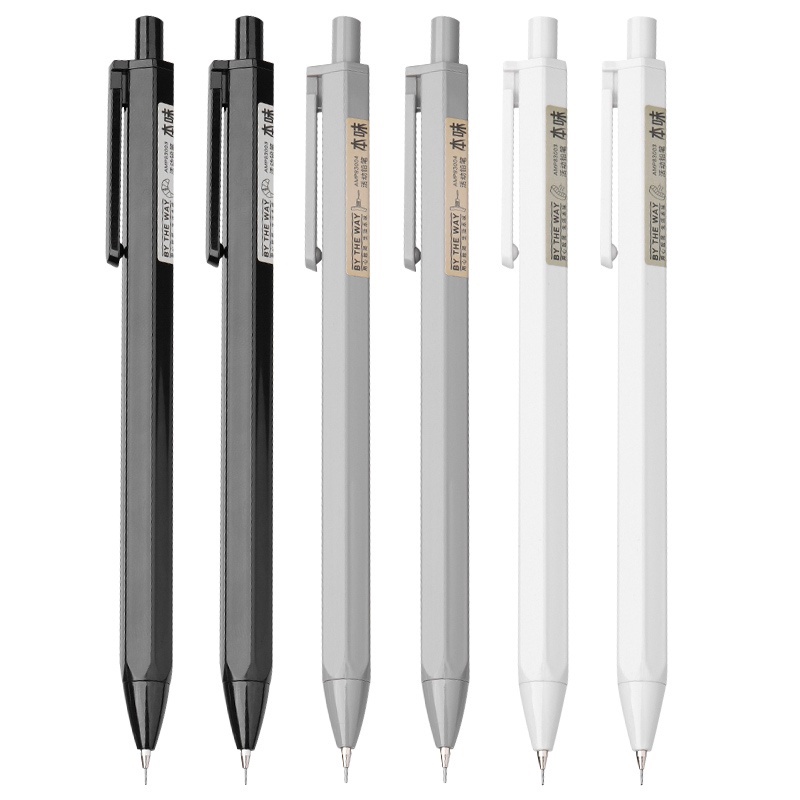 Bút Chì Bấm 0.5MM/0.7MM Thiết Kế Đơn Giản Dùng Trong Trường Học