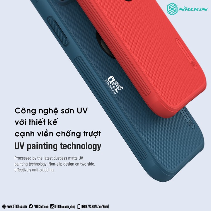 ỐP LƯNG IPHONE 12 PRO MAX NILLKIN KHOÉT LỖ TÁO NHỰA CỨNG VIỀN DẺO CHÍNH HÃNG
