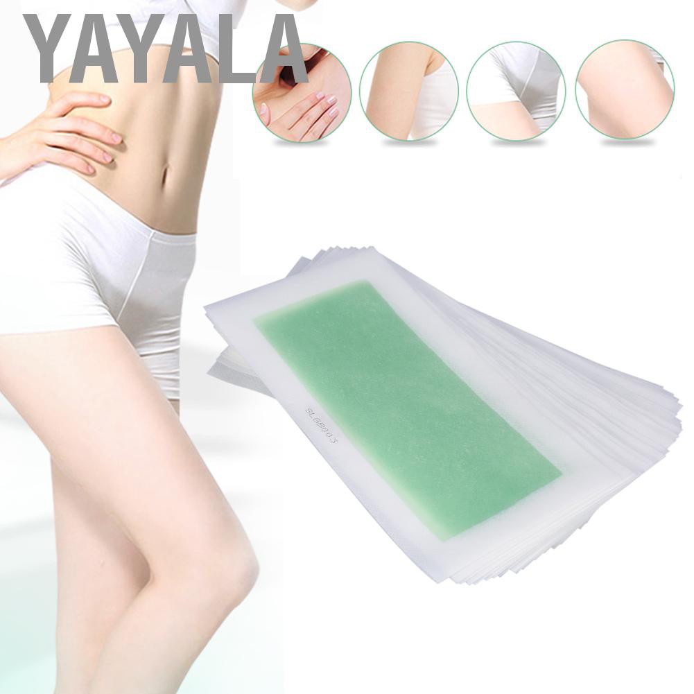 YAYALA Hair Removal Paper  10Pcs/Set Cold Wax Depilatory Epilator Strip for Leg Arm Armpit Nonwoven