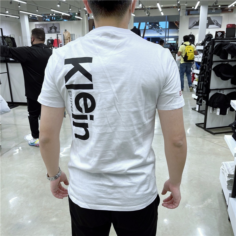 Áo Thun Cotton Cổ Tròn Tay Ngắn Dáng Rộng In Chữ Ck Calvin Klein Cho Nam Giới