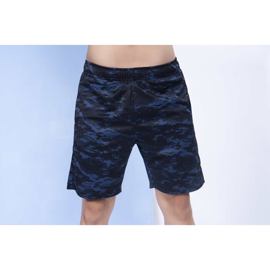 Quần Short Nam Livan Sport Màu Loang Cạp Chun Xẻ Sườn
