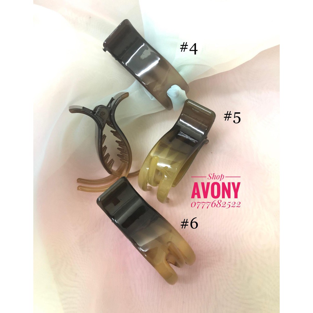 [Mã FAMARAL1 giảm 10K đơn 50K]Set 12 kẹp càng cua 3 răng tone màu ombre (hàng nhập) màu loang