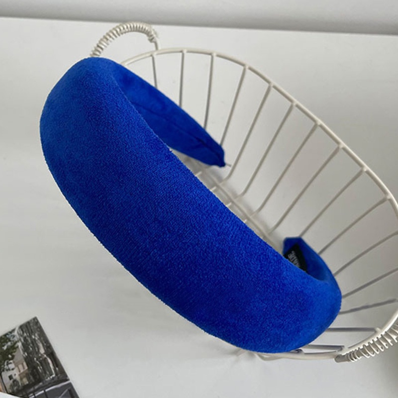 Băng Đô Cài Tóc Bằng Xốp Và Vải Lông Hình Trái Tim Phong Cách Vintage