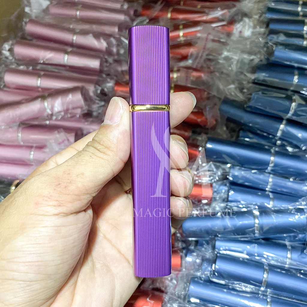 Chai lọ chiết nước hoa 12ml vỏ nhôm 2 lớp loại đẹp, không rò rỉ, chảy nước, dạng phun sương