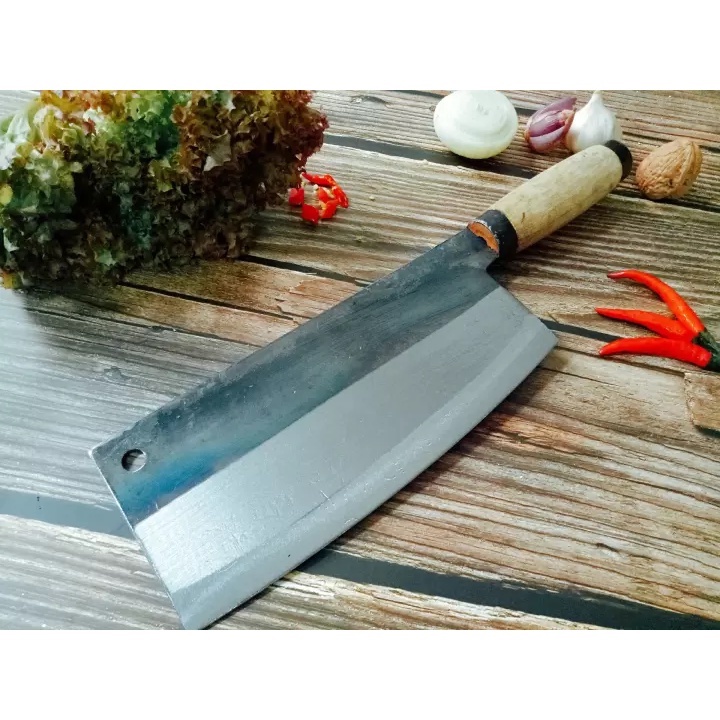 [Hàng Mới] Dao phở đại chặt thịt xương cán gỗ bản to cực bén cực chất cao cấp