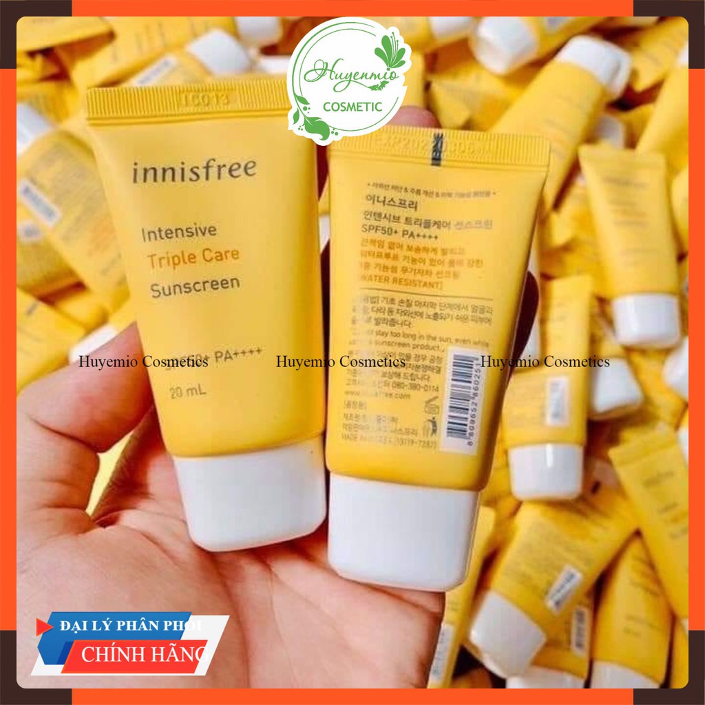 Kem chống nắng Innisfree triple care mini + Fullsize -Huynmio | BigBuy360 - bigbuy360.vn