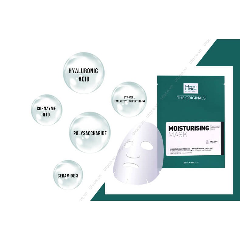 Mặt nạ dưỡng ẩm da, phục hồi da, chống lão hóa - MartiDerm The Originals Moisturising Mask