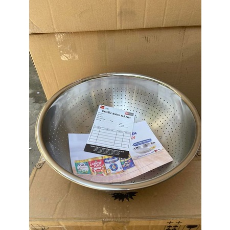 Rổ inox 30cm qua tang vinamilk