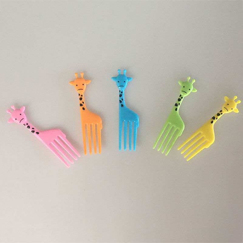 10pcs Cute Bento Animal Mini Food Fruit Forks Picks Lunch Box Accessories Tool