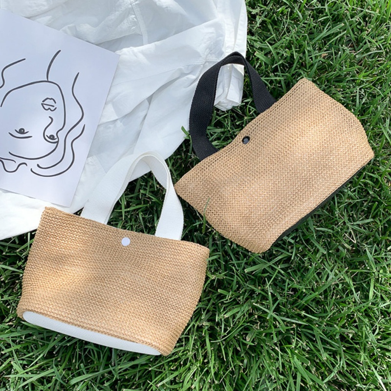 Túi Xách Tote Đan Cói Đeo Vai Sức Chứa Lớn Thời Trang Cho Nữ