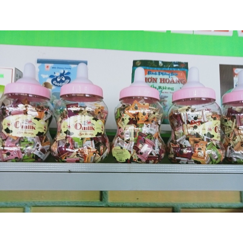 Kẹo sữa bò viên nén bình OMILK