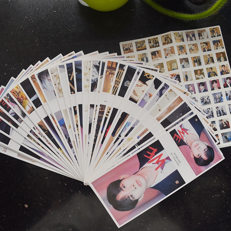 Set 30 Tấm Thẻ In Hình Nhóm Nhạc Kpop BTS Proof Blackpink 2022 NCT DREAM Kèm 30 Miếng Dán