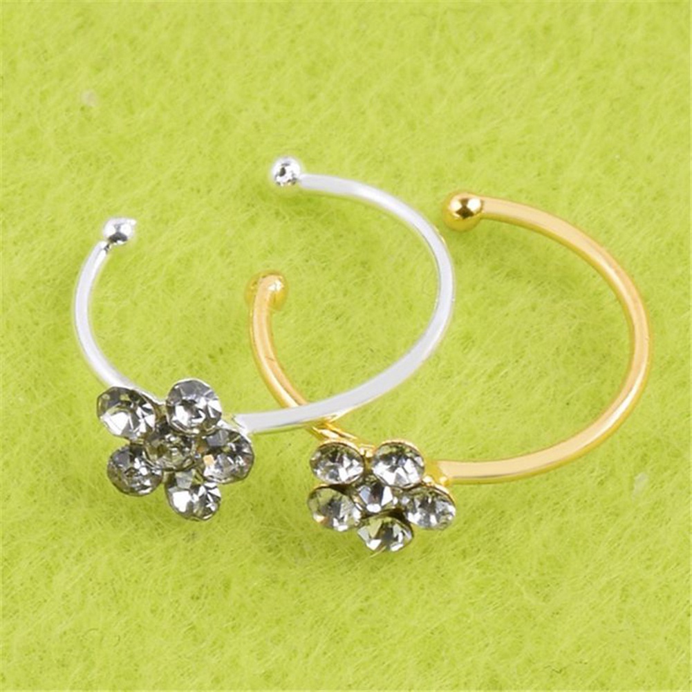 Khuyên Mũi Đính Đá Tạo Hình Bông Hoa Thời Trang Cho Nữ