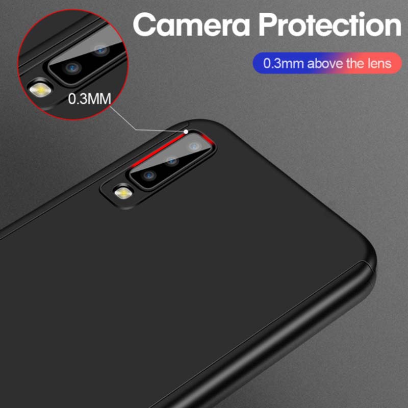 Ốp điện thoại cứng mỏng chống sốc bảo vệ 360 độ toàn diện cho Samsung A7 A6 A6Plus A8 A8Plus A9 2018 A7 A5 2017 2016