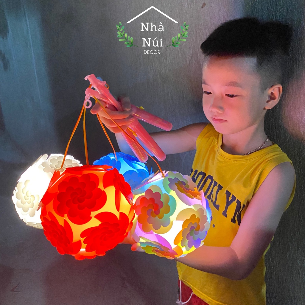 Đồ chơi tháo lắp IQ nhiều màu sắc hình đèn lồng tăng khả năng sáng tạo khéo léo