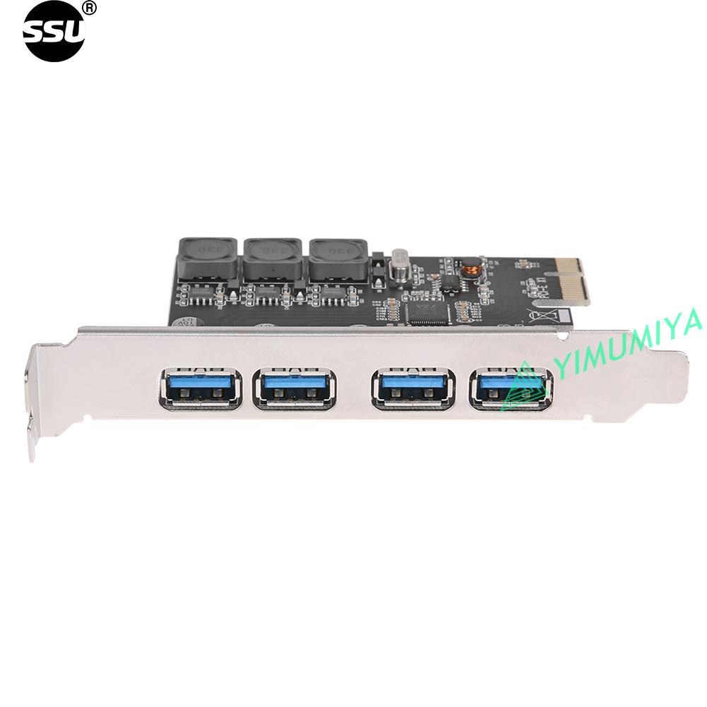 Card Mở Rộng Pcie 4 Cổng Usb 3.0 Yisu U3V04S+4 Cổng