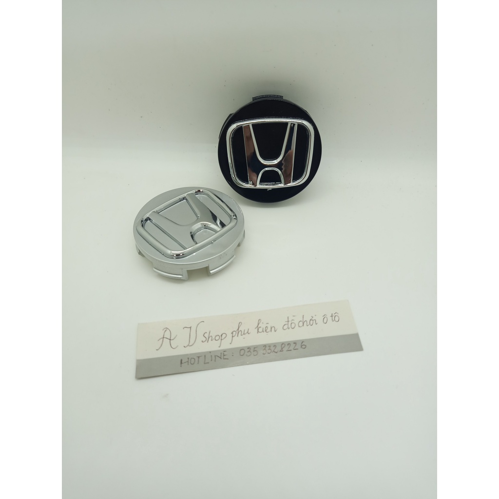 Logo chụp mâm bánh xe ô tô Honda đường kính 58mm dùng cho xe City, CRV - 01 chiếc