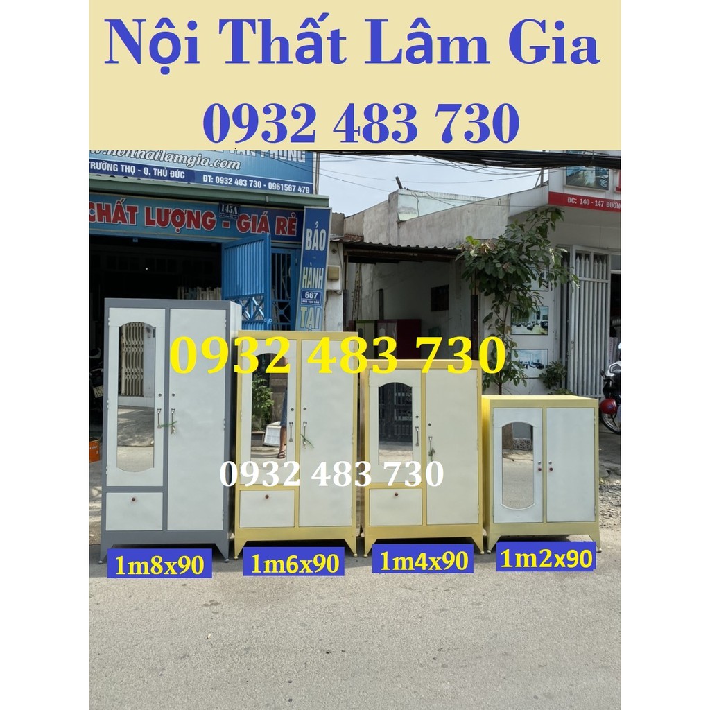 Tủ sắt quần áo thời trang siêu rẻ-1m8x90 nhiều màu sắc ( XEM VIDEO SP )