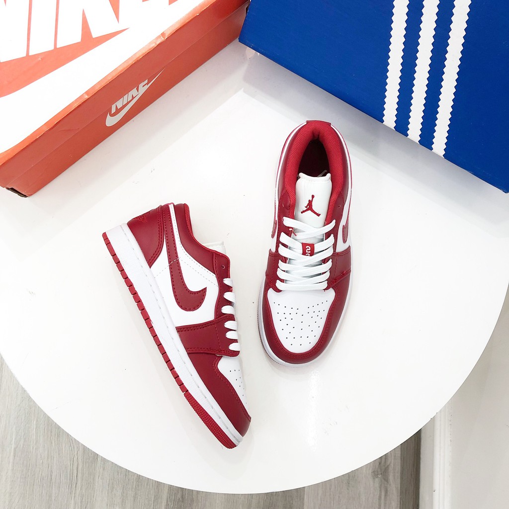 Giày Sneaker Nữ JD1 Cổ Thấp Màu Đỏ Thời Trang Siêu Nhẹ Tôn Dáng - DookieStore