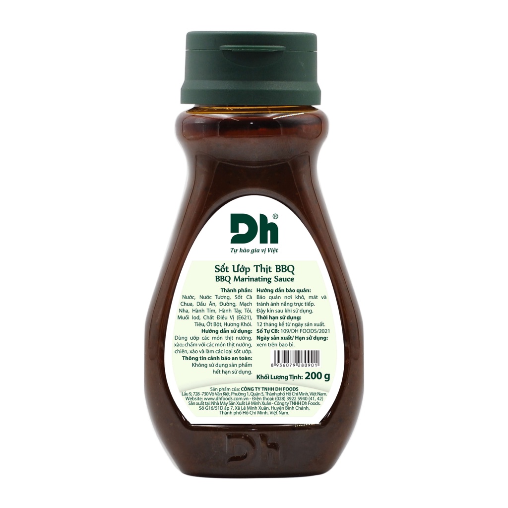 Combo 2 chai Muối ớt chanh Nha Trang 200gr + Sốt ướp thịt BBQ 200gr Dh Foods gia vị ướp BBQ, sốt chấm thịt nướng hải sản