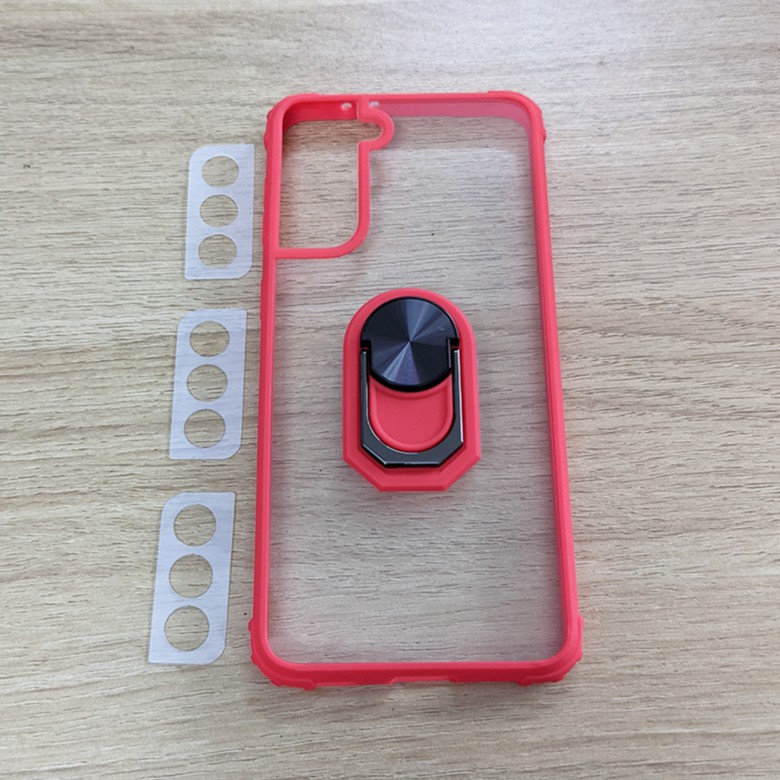 Ốp lưng chống sốc kèm iring cho Samsung Galaxy S21 Plus- Dán Camera S21 Plus