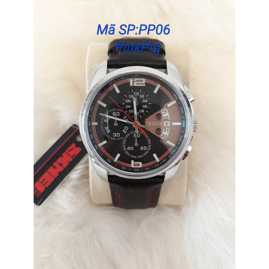 Đồng hồ nam Skmei PP06 dây da