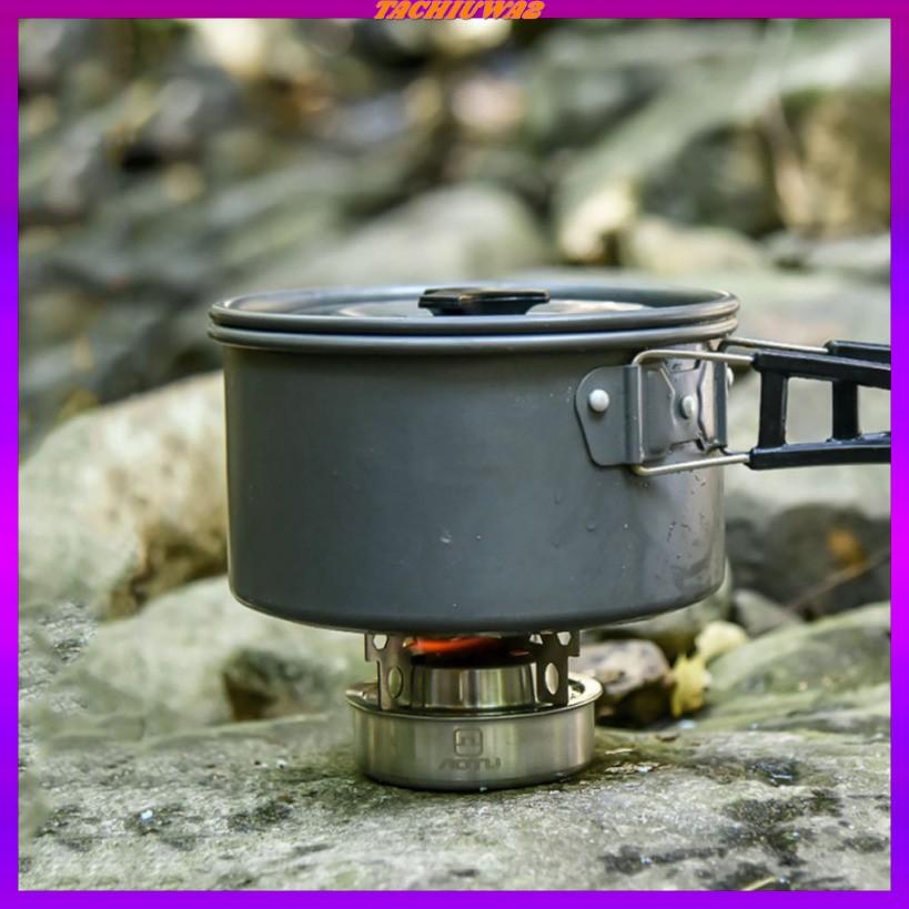 Bếp Cồn Tachiuwa2 Bằng Thép Không Gỉ Gọn Nhẹ Kèm Giá Đỡ Tiện Dụng Mang Theo Du Lịch Cắm Trại