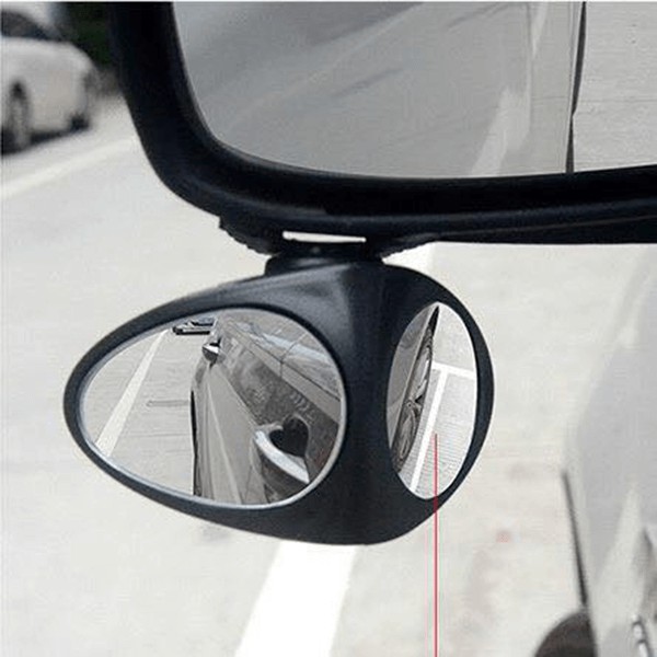 Gương cầu lồi xoay 360 độ nhìn được mọi góc khuất khi lái xe (ảnh thật)