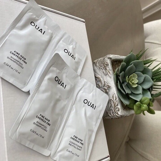 Sample 2x10ML - Set gội xả OUAI fine hair cheveux fins