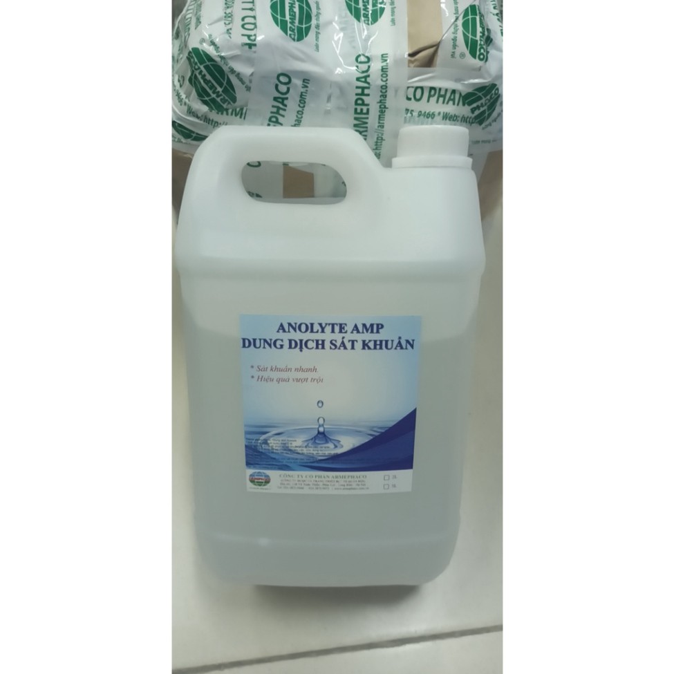 Dung dịch sát khuẩn Anolyte AMP - 100% tự nhiên - Can 5 lít