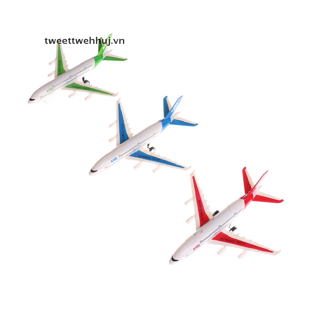 Mô hình máy bay đồ chơi bằng nhựa màu sắc ngẫu nhiên thiết kế chân thực cho bé