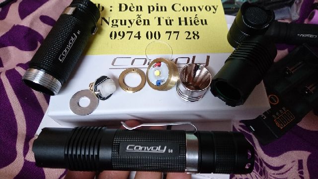 Đèn pin Convoy S8 mầu đen, 860lume