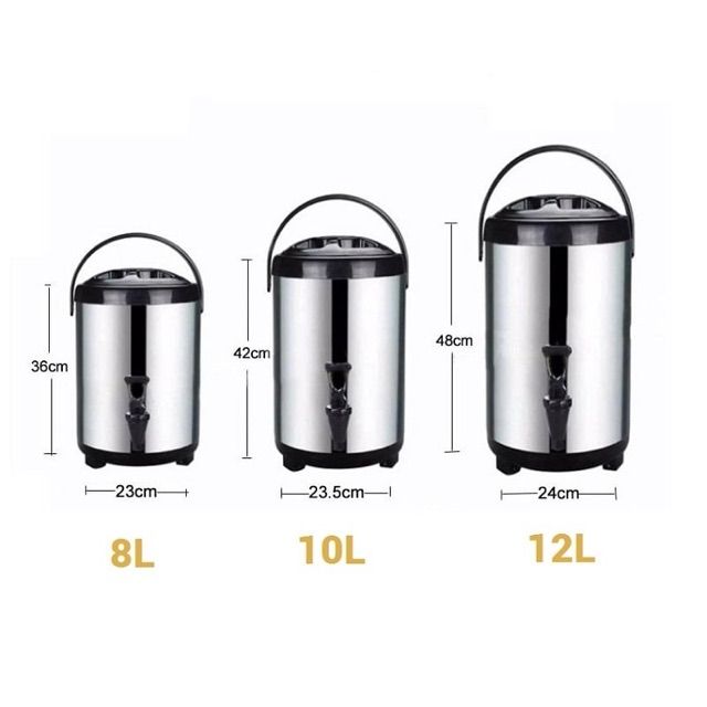 Bình ủ trà inox 6 lít [3 LỚP GIỮ NHIỆT]