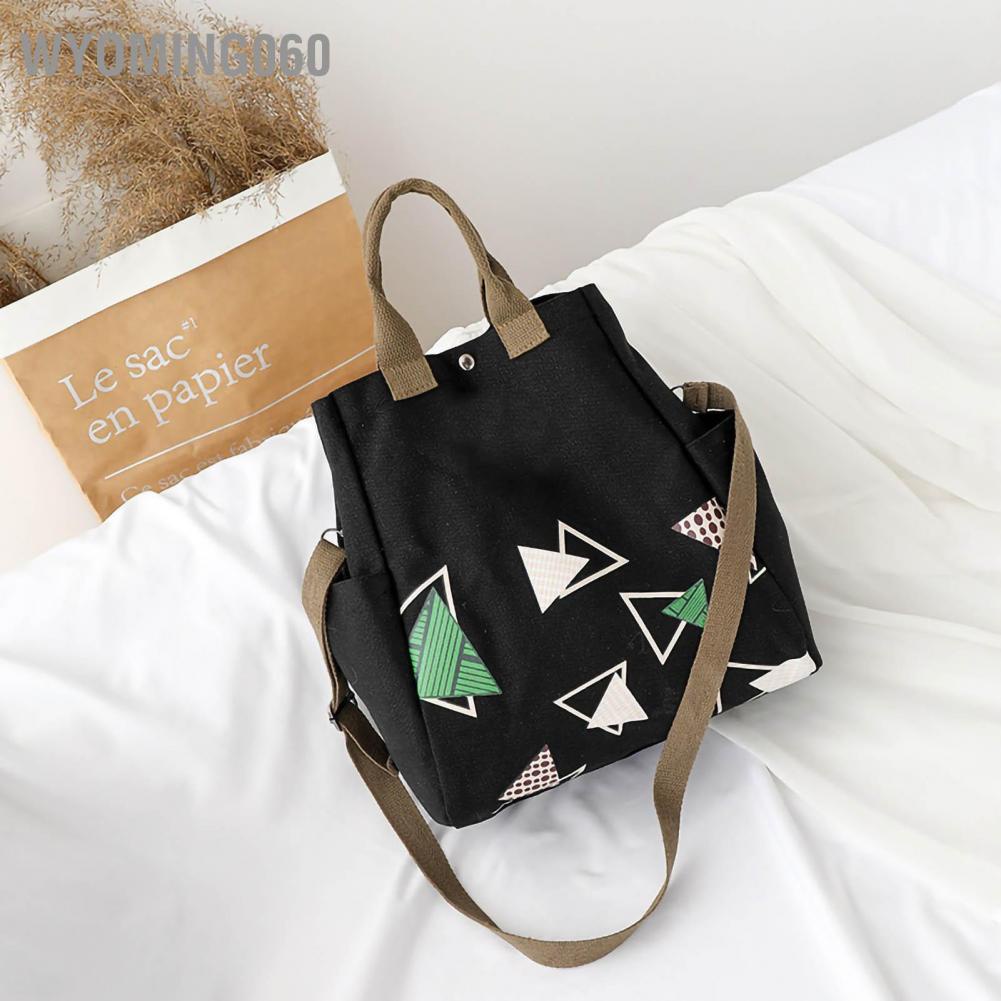 Túi Xách Canvas Wyoming060 In Họa Tiết Độc Đáo Thời Trang Cho Nữ