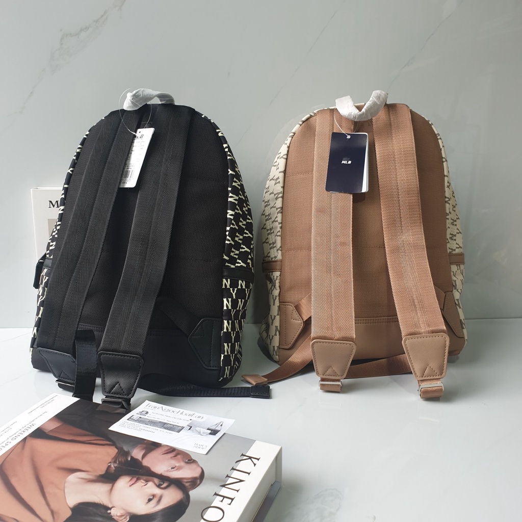 Balo nữ Balo MLB. NY Monogram Backpack size lớn đủ màu