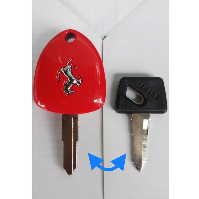 Phôi chìa khoá xe YAMAHA rảnh trái ĐỘ mãu Ferrari ( tặng kèm 1 chìa nguyên bản )