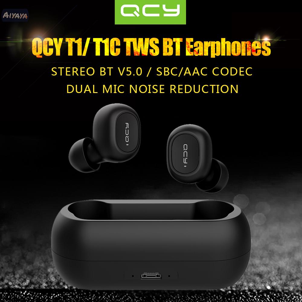 Tai Nghe Nhét Tai Không Dây Qcy T1 T1C Youth V5.0 Bt 3d Âm Thanh Stereo Sống Động Chất Lượng Cao