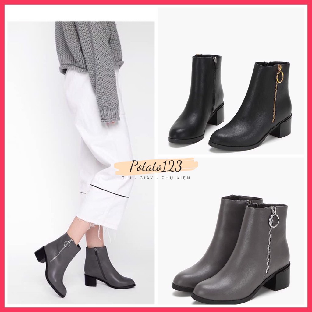 DAPHNE - Bốt Daphne kéo khóa bốt lửng