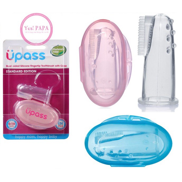 Rơ lưỡi xỏ ngón silicon Upass siêu mềm kèm hộp UP4002N