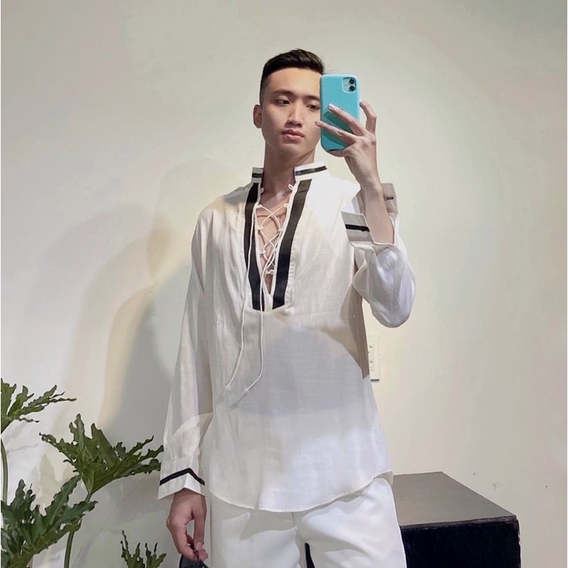 SƠ MI NAM ĐI BIỂN CỔ TRỤ  SƠ MI NAM THIẾT KẾ CHẤT ĐẸP - KIỂU DÁNG HOT TREND HÀN QUỐC