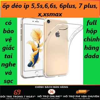 ỐP LƯNG IPHONE DẺO TRONG SUỐT DADA CHÍNH HÃNG