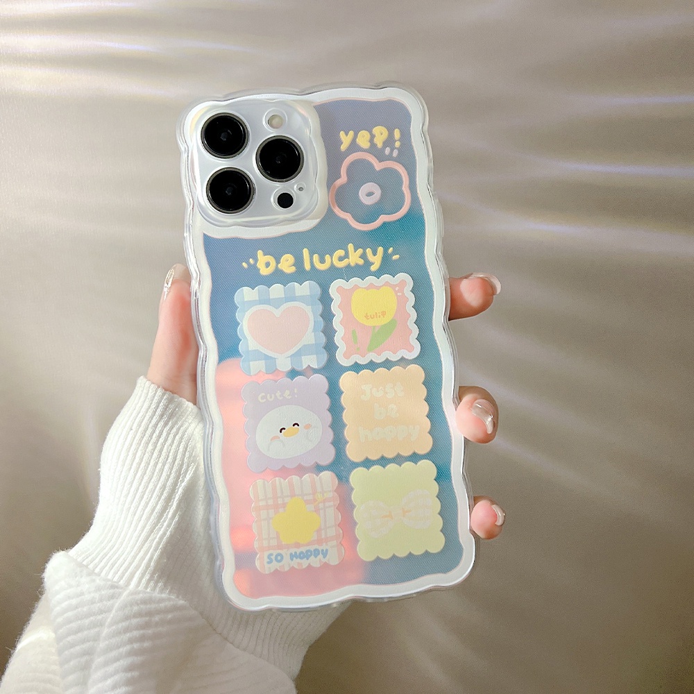 Ốp lưng iphone trong lượn sóng be lucky 6/6s/6plus/6splus/7/7plus/8/8plus/xs/11/12/13/14/pro/max/plus/promax TLS24