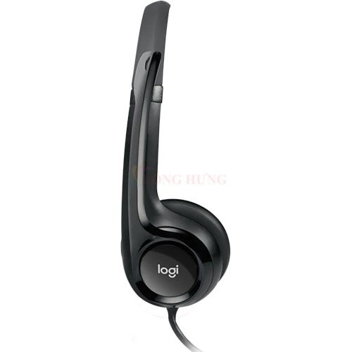 Tai nghe chụp tai có dây Logitech H390 - Hàng chính hãng - Kết nối dây lên đến 2.33 m, hỗ trợ âm thanh kỹ thuật số