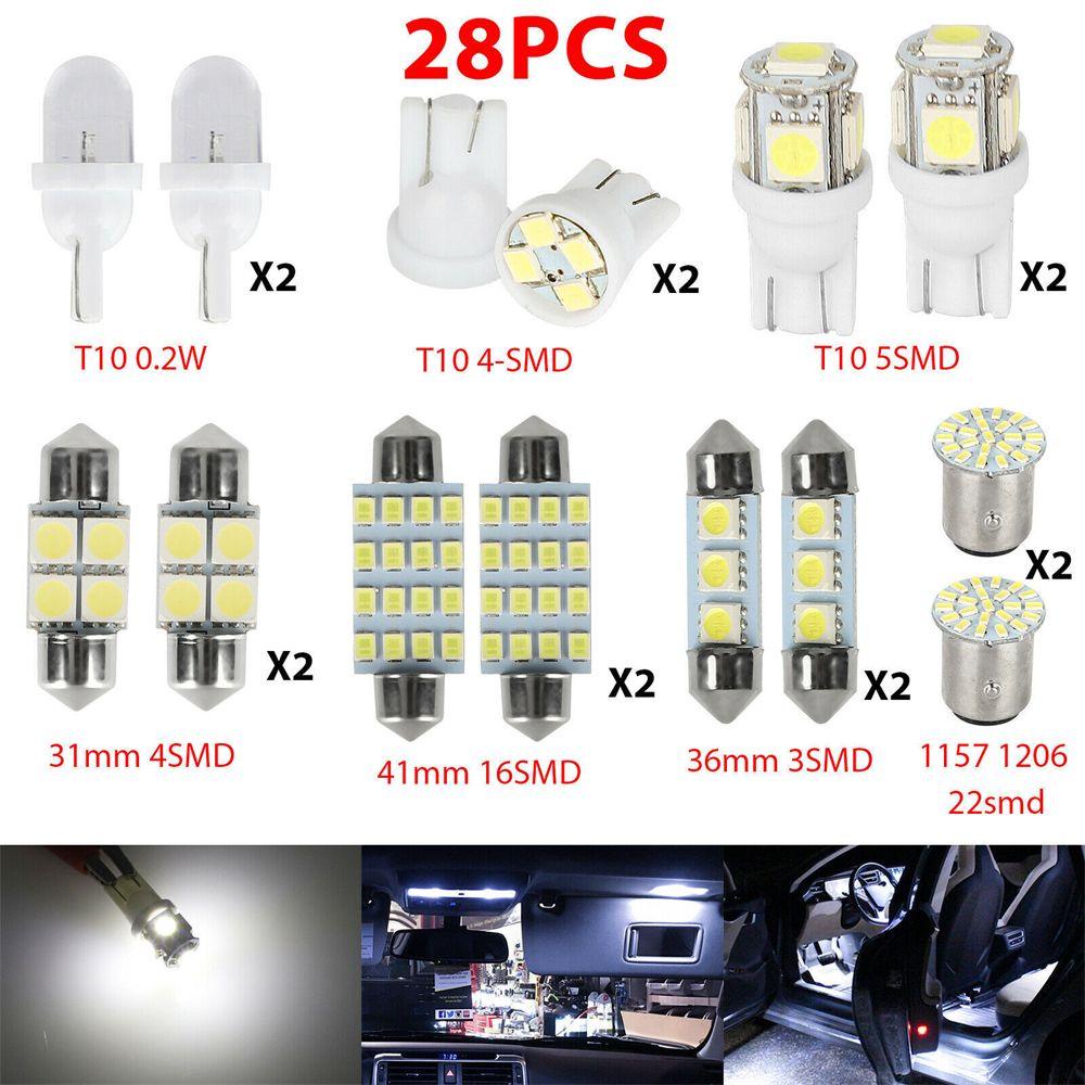 MYRONGVN Bộ 20 Đèn Led Cho Nội Thất Xe Hơi