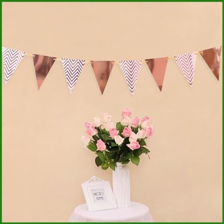 Dây cờ tam giác ánh kim ảnh thật shop chụp độc đáo