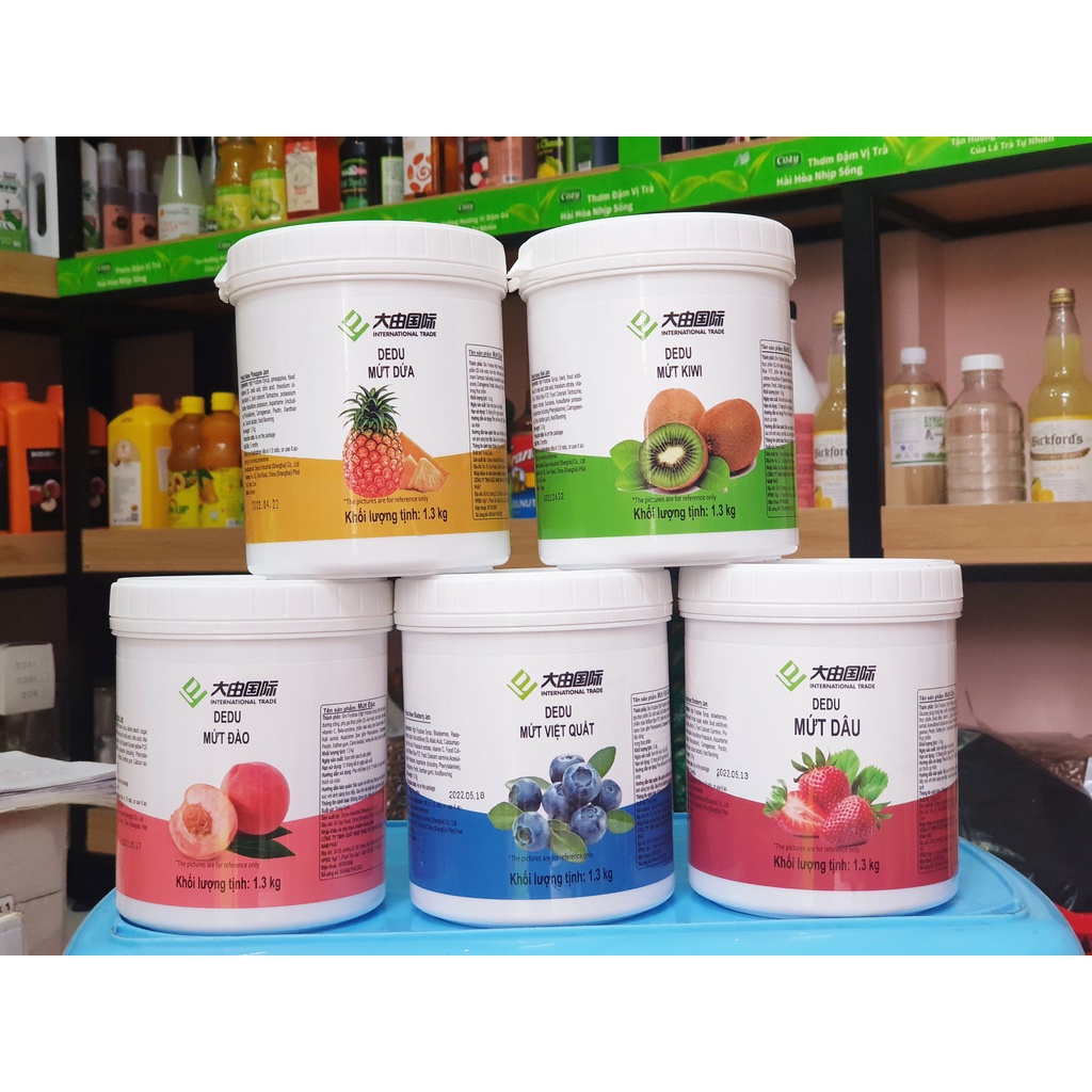 Mứt Sauce/ Sốt Sauce DEDU Các Vị Hộp 1.3kg - Sốt Hoa Quả Cao Cấp