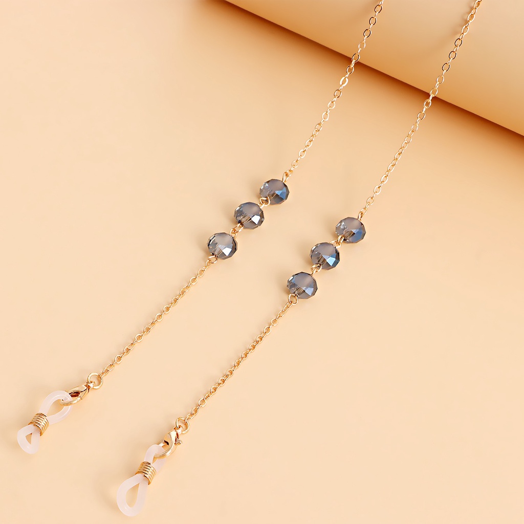 Dây Đeo Mắt Kính Đính Đá Nhiều Màu Sắc Cho Nữ