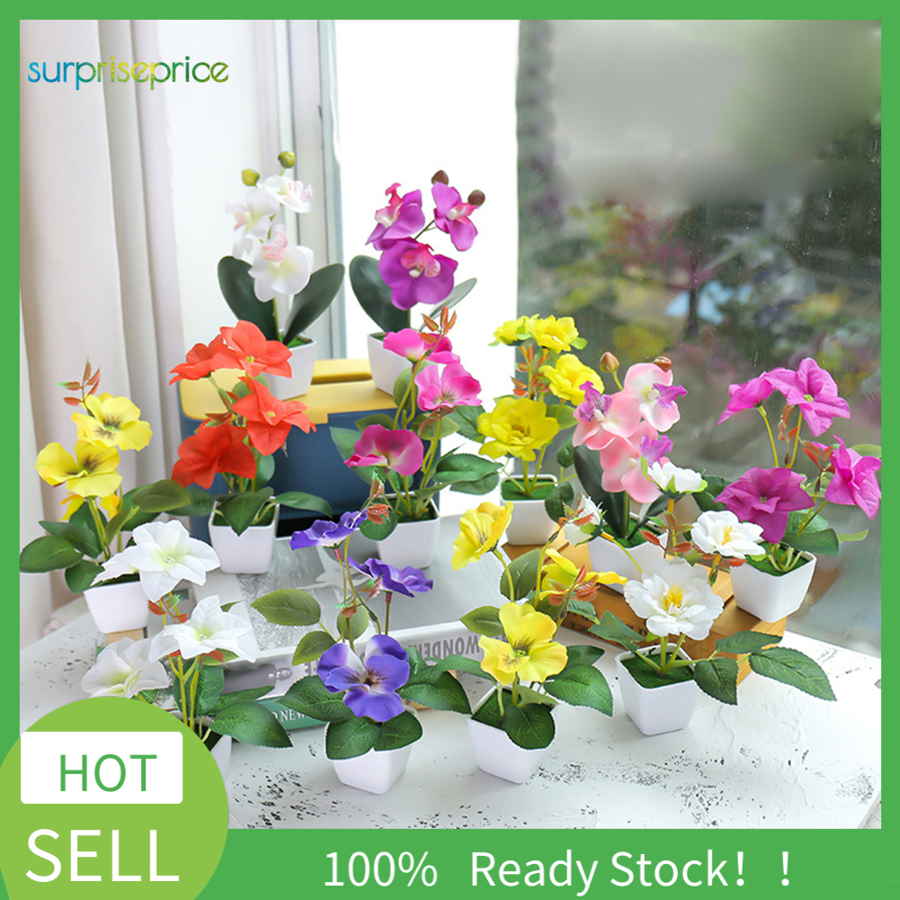 Chậu hoa giả bằng nhựa trang trí sân vườn/trong nhà/tiệc